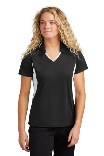 Sport-Tek - Ladies Side Blocked Micropique Sport-Wick Polo. LST655