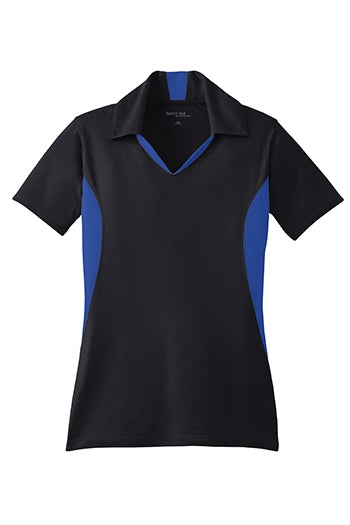 Sport-Tek - Ladies Side Blocked Micropique Sport-Wick Polo. LST655