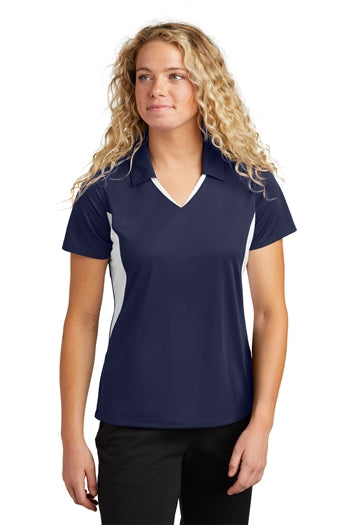 Sport-Tek - Ladies Side Blocked Micropique Sport-Wick Polo. LST655