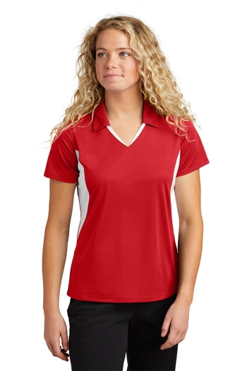 Sport-Tek - Ladies Side Blocked Micropique Sport-Wick Polo. LST655