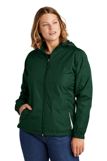 Sport-Tek - Ladies Colorblock Hooded Jacket. LST76