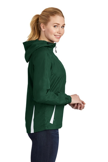 Sport-Tek - Ladies Colorblock Hooded Jacket. LST76