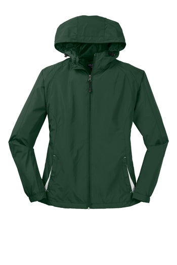 Sport-Tek - Ladies Colorblock Hooded Jacket. LST76