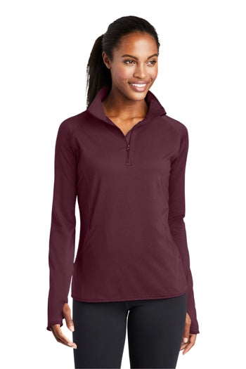 Sport-Tek - Ladies Sport-Wick Stretch 1/2-Zip Pullover. LST850