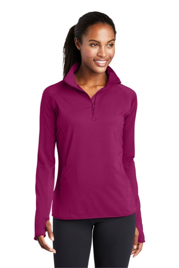 Sport-Tek - Ladies Sport-Wick Stretch 1/2-Zip Pullover. LST850