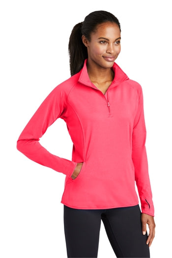 Sport-Tek - Ladies Sport-Wick Stretch 1/2-Zip Pullover. LST850