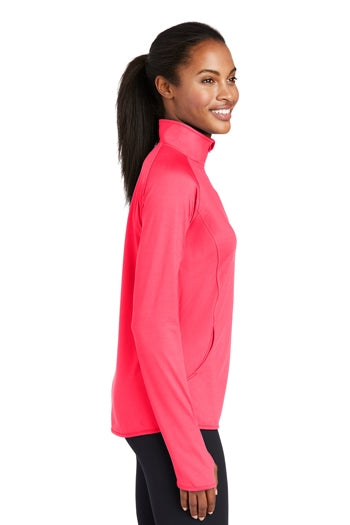 Sport-Tek - Ladies Sport-Wick Stretch 1/2-Zip Pullover. LST850