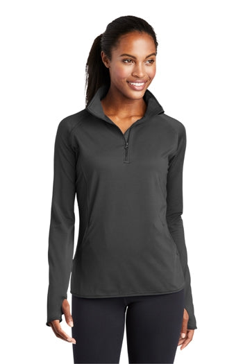 Sport-Tek - Ladies Sport-Wick Stretch 1/2-Zip Pullover. LST850