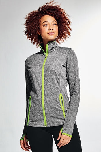 Sport-Tek - Ladies Sport-Wick® Stretch Contrast Full-Zip Jacket. LST853