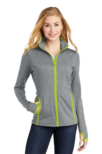 Sport-Tek - Ladies Sport-Wick® Stretch Contrast Full-Zip Jacket. LST853