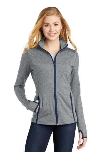 Sport-Tek - Ladies Sport-Wick® Stretch Contrast Full-Zip Jacket. LST853
