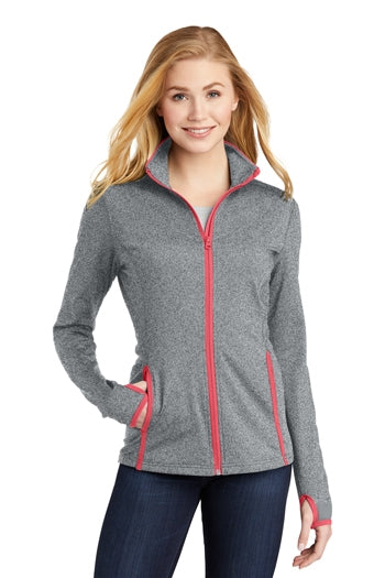 Sport-Tek - Ladies Sport-Wick® Stretch Contrast Full-Zip Jacket. LST853