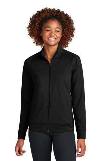 Sport-Tek - Women's Sport-Wick® Stretch Full-Zip Cadet Jacket. LST857