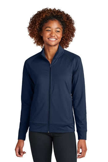 Sport-Tek - Women's Sport-Wick® Stretch Full-Zip Cadet Jacket. LST857