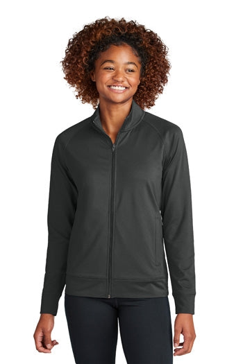 Sport-Tek - Women's Sport-Wick® Stretch Full-Zip Cadet Jacket. LST857