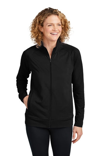 Sport-Tek - Women's Sport-Wick® Stretch Full-Zip Cadet Jacket. LST857