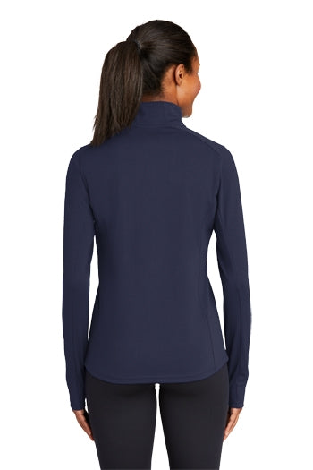 Sport-Tek - Ladies Sport-Wick® Textured 1/4-Zip Pullover. LST860