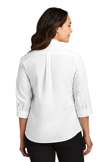 Port Authority - Ladies 3/4-Sleeve Carefree Poplin Shirt. LW102