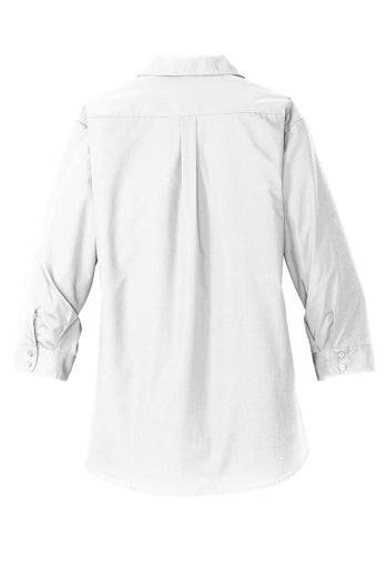 Port Authority - Ladies 3/4-Sleeve Carefree Poplin Shirt. LW102