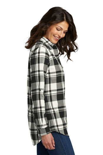 Port Authority - Ladies Plaid Flannel Tunic. LW668