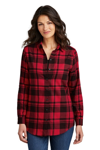 Port Authority - Ladies Plaid Flannel Tunic. LW668