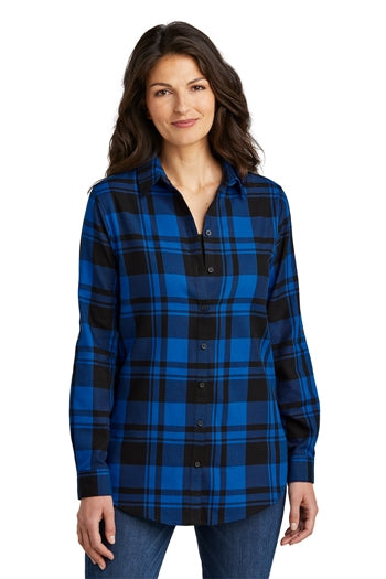 Port Authority - Ladies Plaid Flannel Tunic. LW668