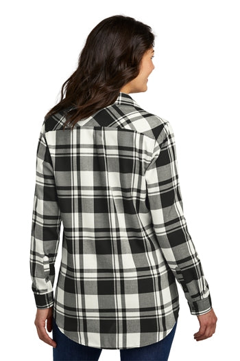 Port Authority - Ladies Plaid Flannel Tunic. LW668