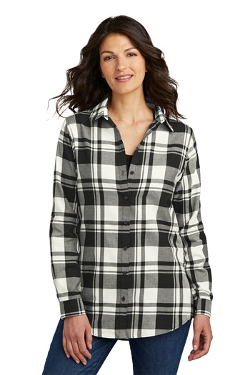 Port Authority - Ladies Plaid Flannel Tunic. LW668