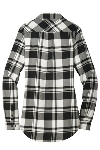 Port Authority - Ladies Plaid Flannel Tunic. LW668
