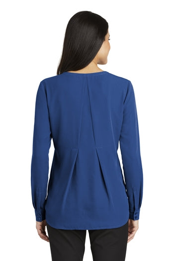 Port Authority - Ladies Long Sleeve Button-Front Blouse. LW700