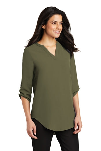 Port Authority - Ladies 3/4-Sleeve Tunic Blouse. LW701