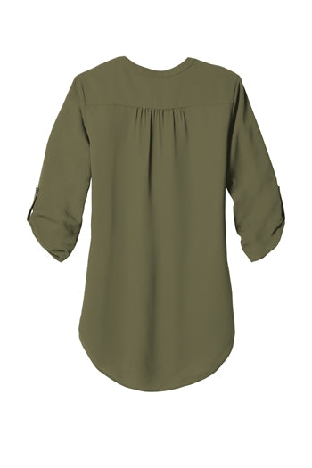 Port Authority - Ladies 3/4-Sleeve Tunic Blouse. LW701