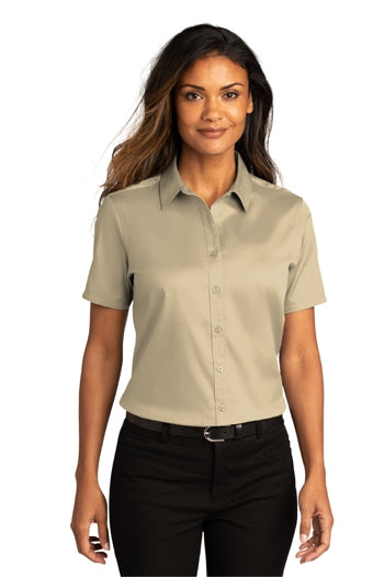 Port Authority - Ladies Short Sleeve SuperPro React ™ Twill Shirt. LW809