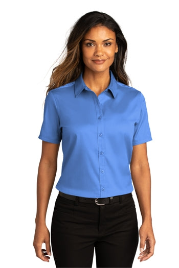 Port Authority - Ladies Short Sleeve SuperPro React ™ Twill Shirt. LW809