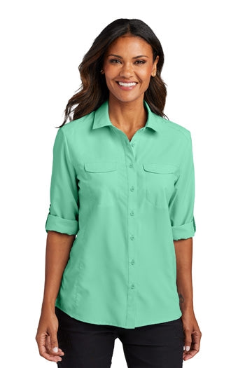 Port Authority - Women's Long Sleeve UV Daybreak Shirt. LW960