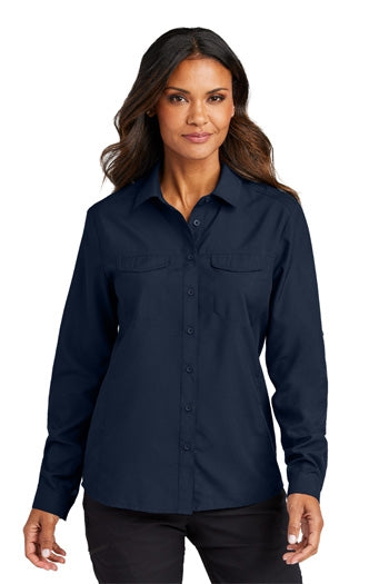 Port Authority - Women's Long Sleeve UV Daybreak Shirt. LW960