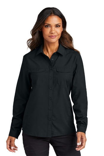 Port Authority - Women's Long Sleeve UV Daybreak Shirt. LW960