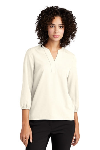 Mercer+Mettle® - Women's Stretch Crepe 3/4-Sleeve Blouse. MM2011