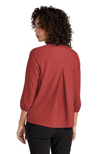Mercer+Mettle® - Women's Stretch Crepe 3/4-Sleeve Blouse. MM2011