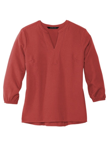 Mercer+Mettle® - Women's Stretch Crepe 3/4-Sleeve Blouse. MM2011