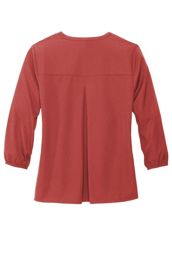 Mercer+Mettle® - Women's Stretch Crepe 3/4-Sleeve Blouse. MM2011