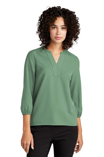 Mercer+Mettle® - Women's Stretch Crepe 3/4-Sleeve Blouse. MM2011