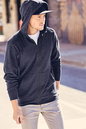 New Era® Tri-Blend Fleece Full-Zip Hoodie. NEA511