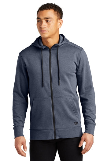 New Era® Tri-Blend Fleece Full-Zip Hoodie. NEA511