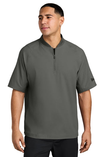 New Era® Cage Short Sleeve 1/4-Zip Jacket. NEA600