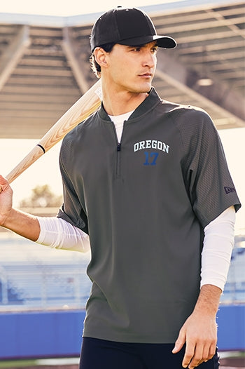 New Era® Cage Short Sleeve 1/4-Zip Jacket. NEA600