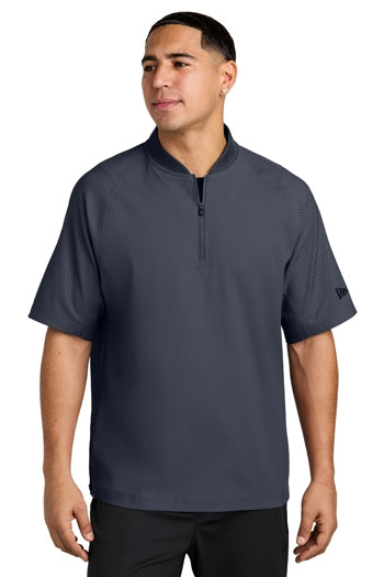 New Era® Cage Short Sleeve 1/4-Zip Jacket. NEA600