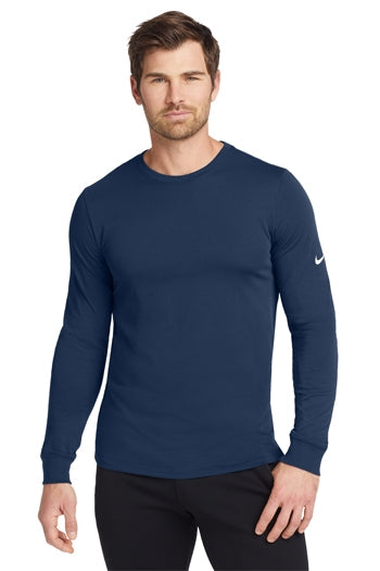 Nike - Dri-FIT Cotton/Poly Long Sleeve Tee. NKBQ5230
