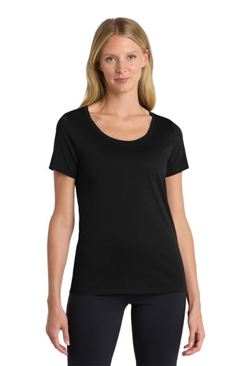 Nike - Ladies Dri-FIT Cotton/Poly Scoop Neck Tee. NKBQ5234