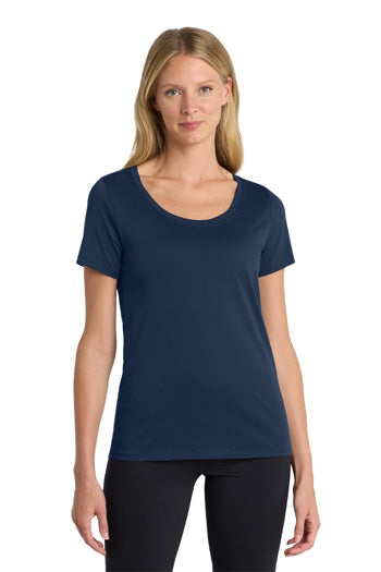 Nike - Ladies Dri-FIT Cotton/Poly Scoop Neck Tee. NKBQ5234